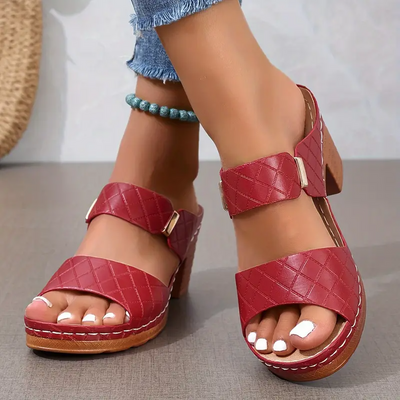 Aureliana™ | Sandalias de Tacón Madera Confort
