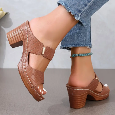 Aureliana™ | Sandalias de Tacón Madera Confort