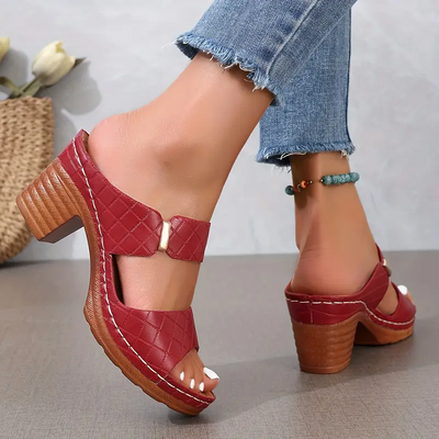 Aureliana™ | Sandalias de Tacón Madera Confort