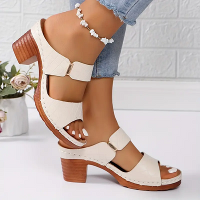 Aureliana™ | Sandalias de Tacón Madera Confort