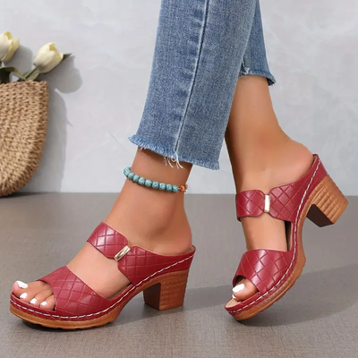 Aureliana™ | Sandalias de Tacón Madera Confort