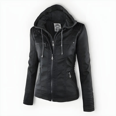 Prelinia™ | Chaqueta de Cuero Sintético con Estilo